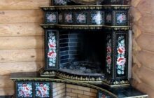 Как сделать облицовку печи плиткой?