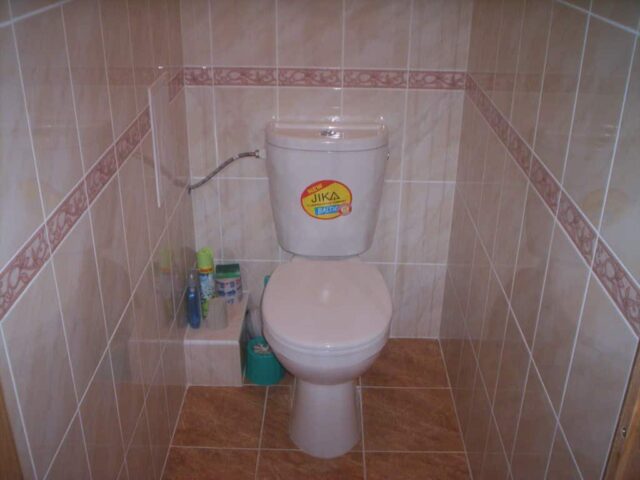 Эффектный дизайн плитки в туалете